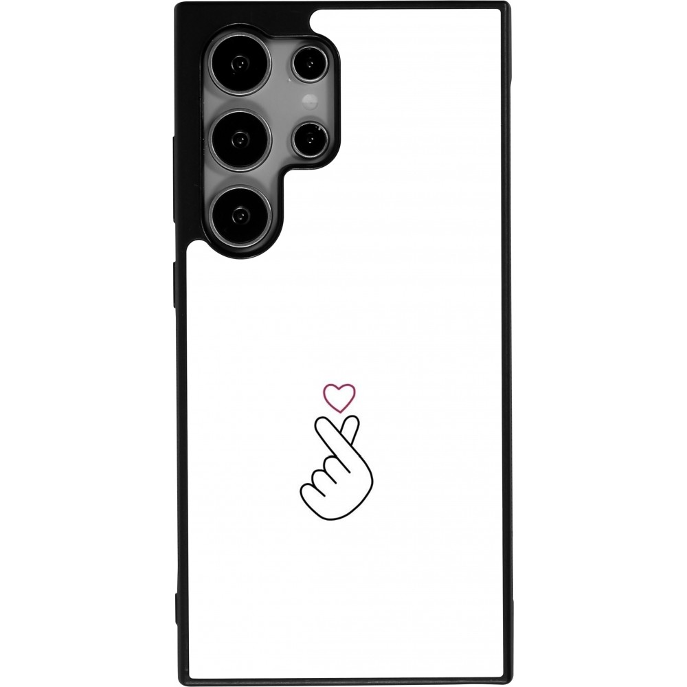 Samsung Galaxy S24 Ultra Case Hülle - Silikon schwarz Valentine 2024 heat by Millennials