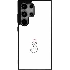 Samsung Galaxy S24 Ultra Case Hülle - Silikon schwarz Valentine 2024 heat by Millennials