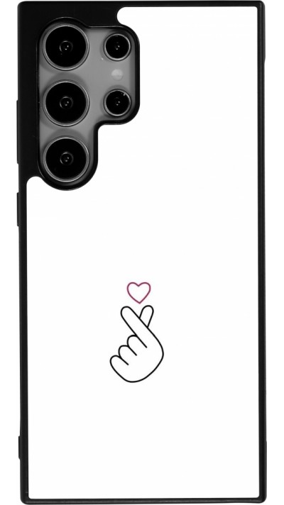 Samsung Galaxy S24 Ultra Case Hülle - Silikon schwarz Valentine 2024 heat by Millennials
