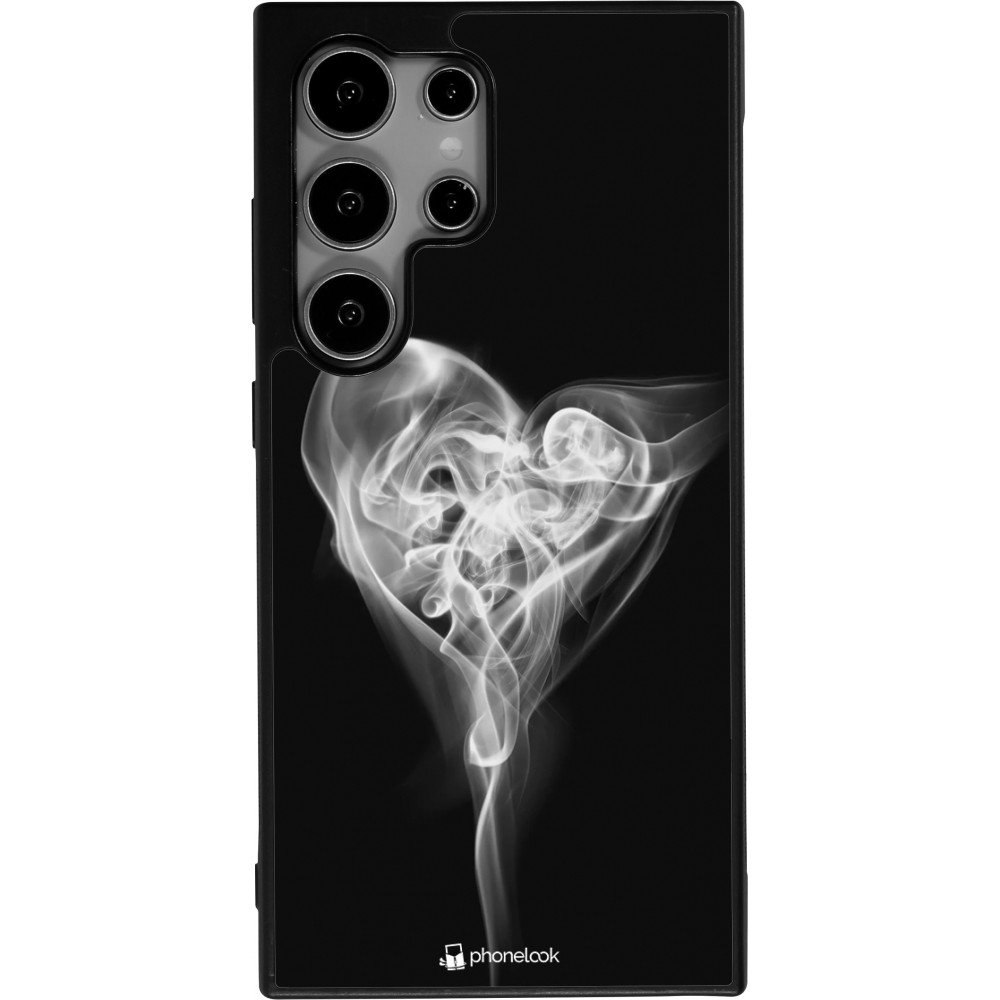 Samsung Galaxy S24 Ultra Case Hülle - Silikon schwarz Valentine 2022 Black Smoke