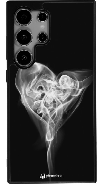 Samsung Galaxy S24 Ultra Case Hülle - Silikon schwarz Valentine 2022 Black Smoke