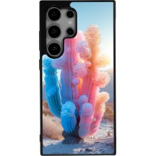 Samsung Galaxy S24 Ultra Case Hülle - Silikon schwarz Artificial vegetation 2025
