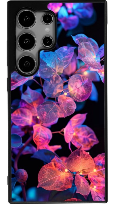 Samsung Galaxy S24 Ultra Case Hülle - Silikon schwarz Artificial vegetation 2025