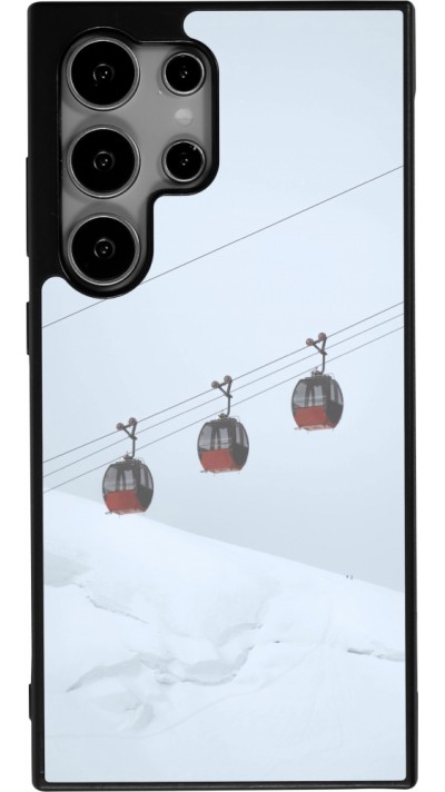 Samsung Galaxy S24 Ultra Case Hülle - Silikon schwarz Winter 22 ski lift