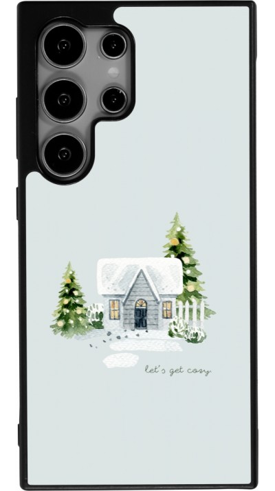 Coque Samsung Galaxy S24 Ultra - Silicone rigide noir Winter 25 Cosy House