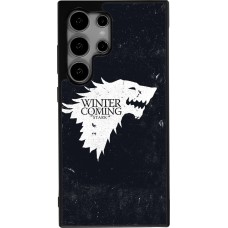 Samsung Galaxy S24 Ultra Case Hülle - Silikon schwarz Winter is coming Stark
