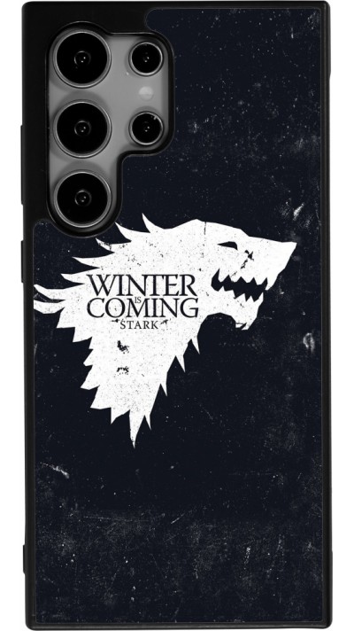 Samsung Galaxy S24 Ultra Case Hülle - Silikon schwarz Winter is coming Stark