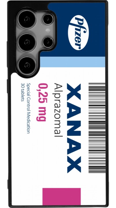 Coque Samsung Galaxy S24 Ultra - Silicone rigide noir Xanax Alprazolam 2025