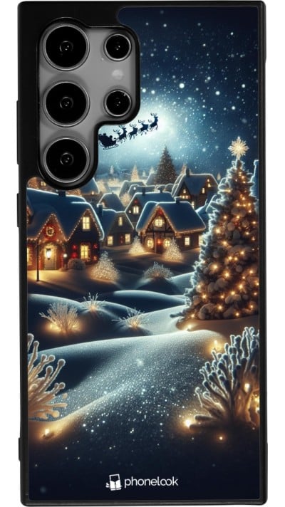 Coque Samsung Galaxy S24 Ultra - Silicone rigide noir Noël 2023 Christmas is Coming