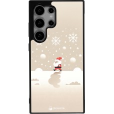 Samsung Galaxy S24 Ultra Case Hülle - Silikon schwarz Weihnachten 2023 Minimalistischer Weihnachtsmann