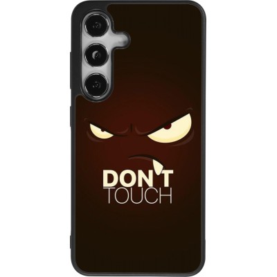 Coque Samsung Galaxy S25 - Silicone rigide noir Angry Dont Touch