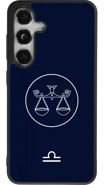Coque Samsung Galaxy S25 - Silicone rigide noir Astrologie Balance