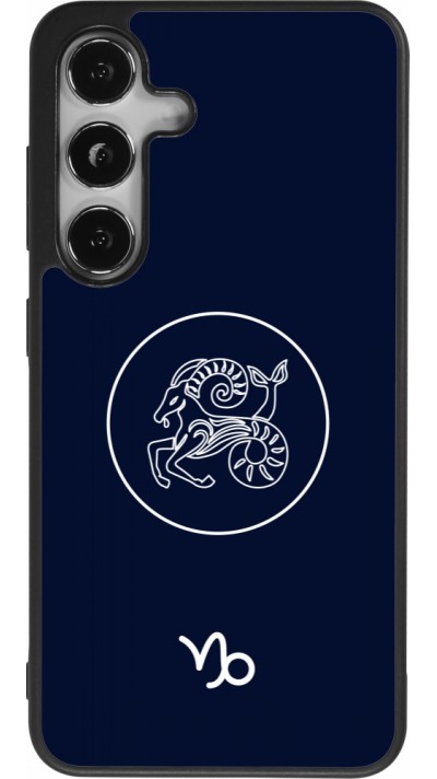 Coque Samsung Galaxy S25 - Silicone rigide noir Astrologie Capricorne