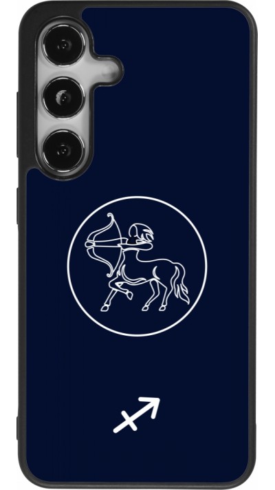 Coque Samsung Galaxy S25 - Silicone rigide noir Astrologie Sagittaire