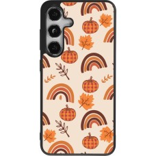 Samsung Galaxy S25 Case Hülle - Silikon schwarz Autumn 2024 rainbow