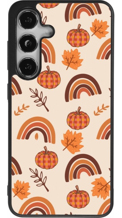 Samsung Galaxy S25 Case Hülle - Silikon schwarz Autumn 2024 rainbow