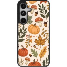 Coque Samsung Galaxy S25 - Silicone rigide noir Autumn 25 Autumn pattern