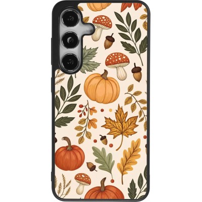 Coque Samsung Galaxy S25 - Silicone rigide noir Autumn 25 Autumn pattern