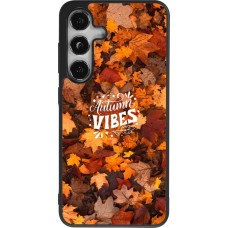 Coque Samsung Galaxy S25 - Silicone rigide noir Autumn 25 Autumn vibes