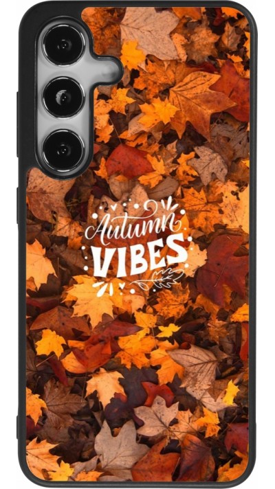 Coque Samsung Galaxy S25 - Silicone rigide noir Autumn 25 Autumn vibes