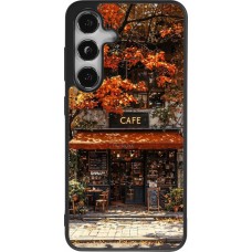 Coque Samsung Galaxy S25 - Silicone rigide noir Autumn 25 Coffee shop