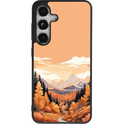 Coque Samsung Galaxy S25 - Silicone rigide noir Autumn 25 Mountains