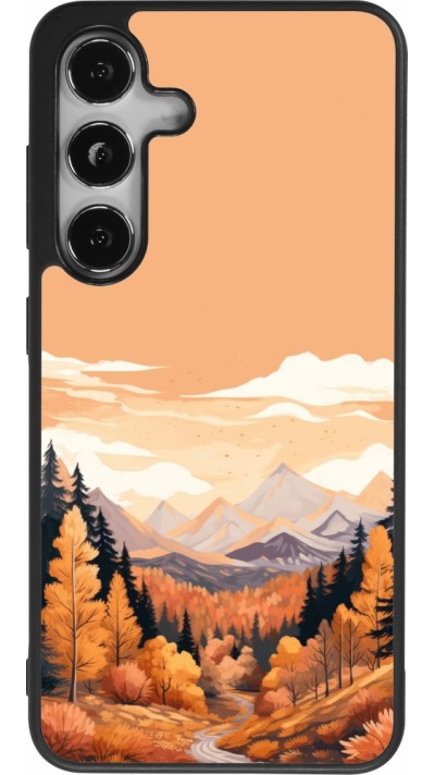 Coque Samsung Galaxy S25 - Silicone rigide noir Autumn 25 Mountains