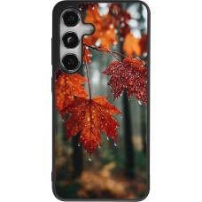 Coque Samsung Galaxy S25 - Silicone rigide noir Autumn 25 Rain