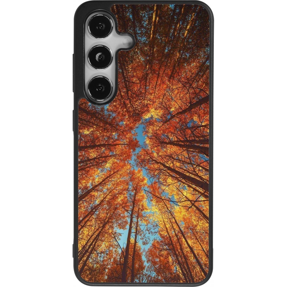 Coque Samsung Galaxy S25 - Silicone rigide noir Autumn 25 Trees