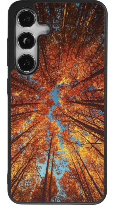 Coque Samsung Galaxy S25 - Silicone rigide noir Autumn 25 Trees