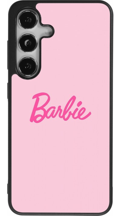 Samsung Galaxy S25 Case Hülle - Silikon schwarz Barbie Text