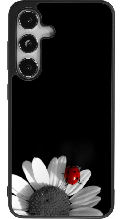 Samsung Galaxy S25 Case Hülle - Silikon schwarz Black and white Cox