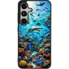 Coque Samsung Galaxy S25 - Silicone rigide noir Bora Bora Mer et Merveilles