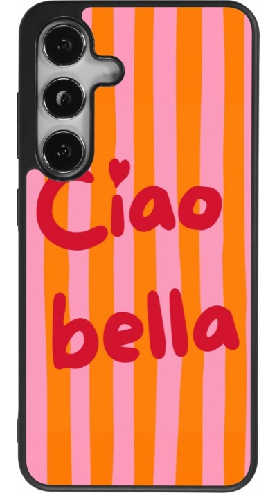 Coque Samsung Galaxy S25 - Silicone rigide noir Bye Bella 2026