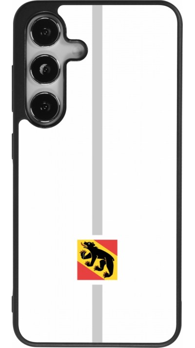 Samsung Galaxy S25 Case Hülle - Silikon schwarz Kanton BE weiss