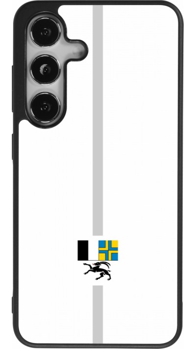 Samsung Galaxy S25 Case Hülle - Silikon schwarz Kanton GR weiss