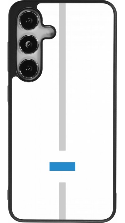 Samsung Galaxy S25 Case Hülle - Silikon schwarz Kanton ZG weiss