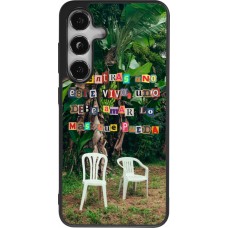 Coque Samsung Galaxy S25 - Silicone rigide noir Chairs DTMF