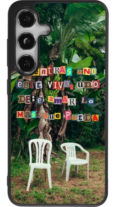 Coque Samsung Galaxy S25 - Silicone rigide noir Chairs DTMF