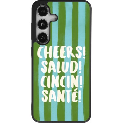 Samsung Galaxy S25 Case Hülle - Silikon schwarz Cheers 2026