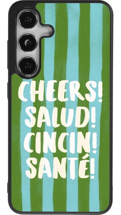 Coque Samsung Galaxy S25 - Silicone rigide noir Cheers 2026