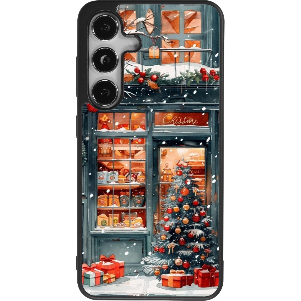 Coque Samsung Galaxy S25 - Silicone rigide noir Christmas 25 Xmas Shop