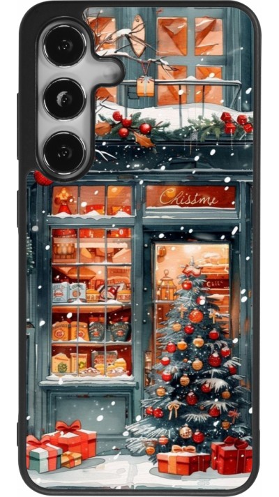 Coque Samsung Galaxy S25 - Silicone rigide noir Christmas 25 Xmas Shop