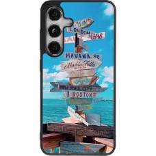 Coque Samsung Galaxy S25 - Silicone rigide noir Cool Cities Directions