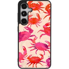 Coque Samsung Galaxy S25 - Silicone rigide noir Crabs Paint