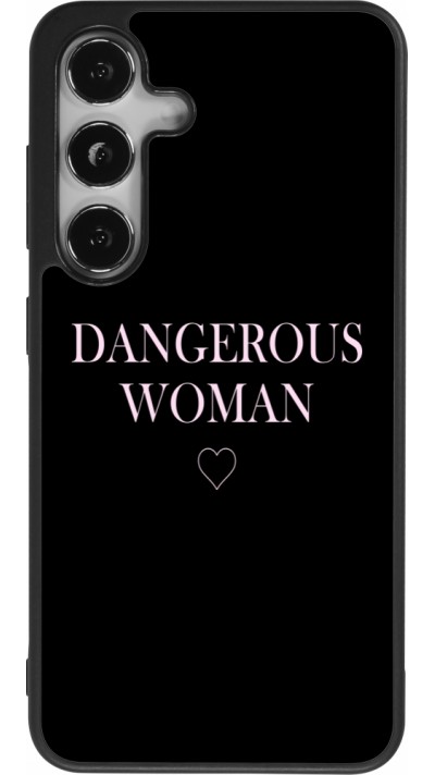 Samsung Galaxy S25 Case Hülle - Silikon schwarz Dangerous woman