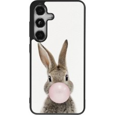 Coque Samsung Galaxy S25 - Silicone rigide noir Easter 2023 bubble gum bunny