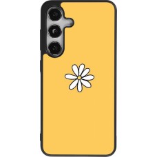 Coque Samsung Galaxy S25 - Silicone rigide noir Easter 2023 daisy