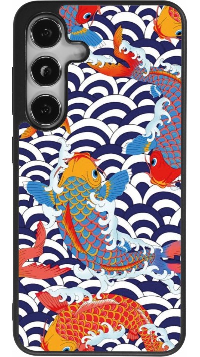 Samsung Galaxy S25 Case Hülle - Silikon schwarz Easter 2023 japanese fish
