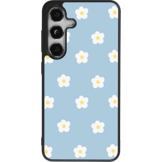 Samsung Galaxy S25 Case Hülle - Silikon schwarz Easter 2024 daisy flower